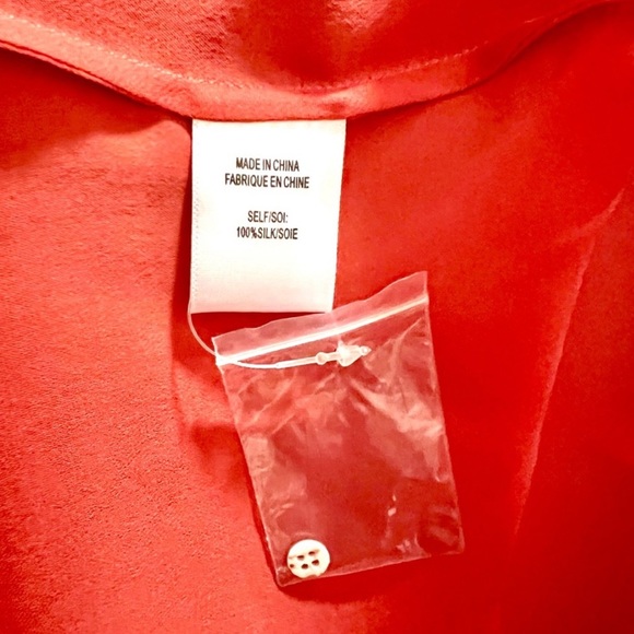 Haute Hippie Orange Sleeveless Blouse Women’s Size XS Exposed Back NEW WITH TAGS - Picture 10 of 12